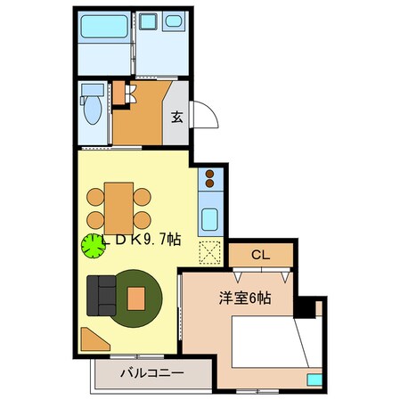 浜松駅 徒歩3分 5階の物件間取画像